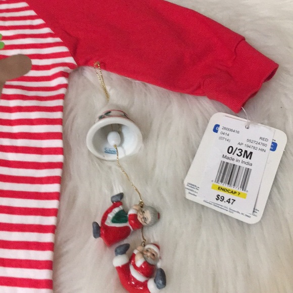 🎅NWT🎅GERBER-CHRISTMAS BODYSUIT 0-3 MONTHS - Picture 5 of 8